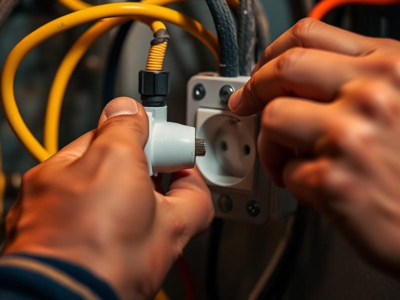 Tidy socket wiring